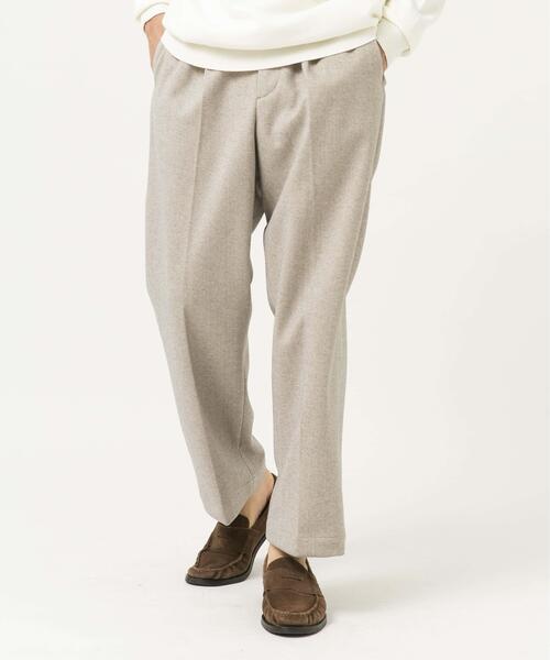 URBAN RESEARCH ROSSO MEN(アーバンリサーチロッソメン)の「ストレッチヘリンボーン1タックワイドスラックス(その他パンツ・メンズ・チャコールグレー/アイボリー/グレー系その他・MEDIUM/LARGE)」の4枚目の写真