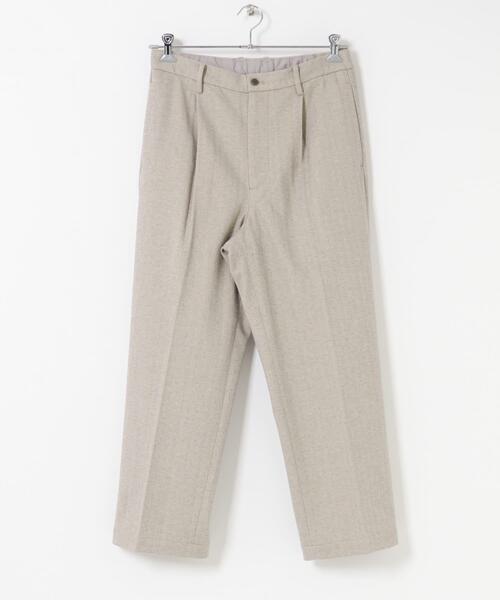 URBAN RESEARCH ROSSO MEN(アーバンリサーチロッソメン)の「ストレッチヘリンボーン1タックワイドスラックス(その他パンツ・メンズ・チャコールグレー/アイボリー/グレー系その他・MEDIUM/LARGE)」の7枚目の写真