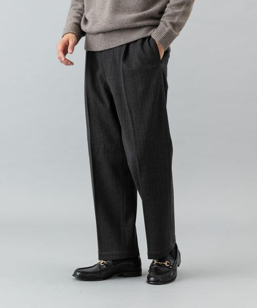 URBAN RESEARCH ROSSO MEN（アーバンリサーチロッソメン）の「ストレッチヘリンボーン1タックワイドスラックス（その他パンツ・メンズ・チャコールグレー/アイボリー/グレー系その他・MEDIUM/LARGE）」の14枚目の写真