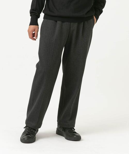 URBAN RESEARCH ROSSO MEN（アーバンリサーチロッソメン）の「ストレッチヘリンボーン1タックワイドスラックス（その他パンツ・メンズ・チャコールグレー/アイボリー/グレー系その他・MEDIUM/LARGE）」の16枚目の写真