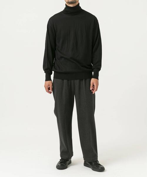 URBAN RESEARCH ROSSO MEN（アーバンリサーチロッソメン）の「ストレッチヘリンボーン1タックワイドスラックス（その他パンツ・メンズ・チャコールグレー/アイボリー/グレー系その他・MEDIUM/LARGE）」の21枚目の写真