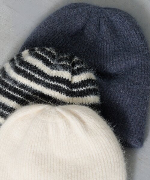 4色展開】モヘアタックビーニー（ニットキャップ/ビーニー）｜Kastane