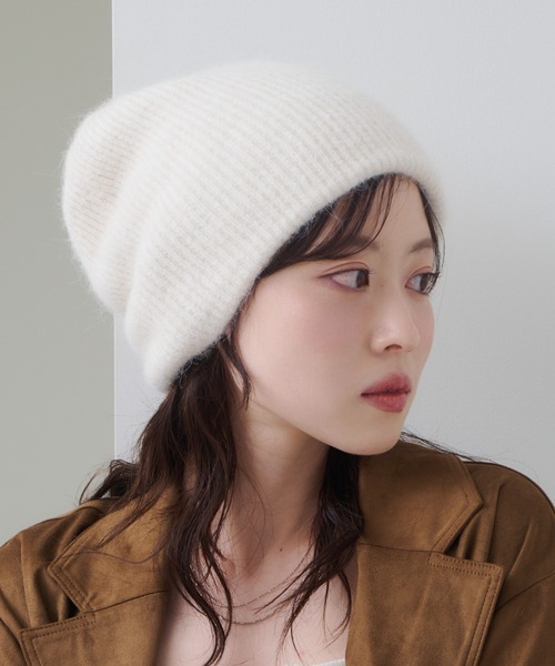 4色展開】モヘアタックビーニー（ニットキャップ/ビーニー）｜Kastane