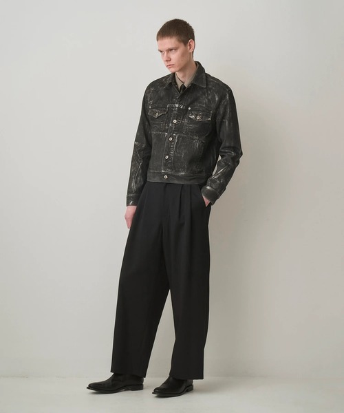 Juha(ユハ)の「【JUHA/ユハ】SILVER FOIL DENIM JACKET(デニムパンツ・メンズ・ブラック・3/4)」の5枚目の写真