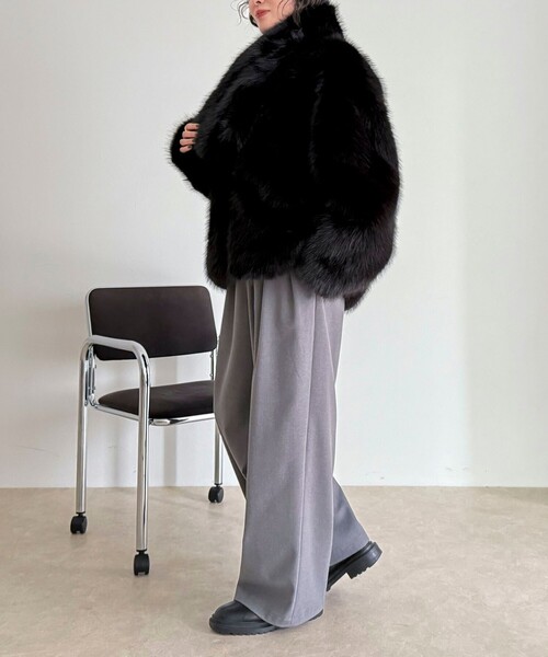 セール】《WEB限定》【HAVELESS/ハブレス】BLAIRマフラ付きファー