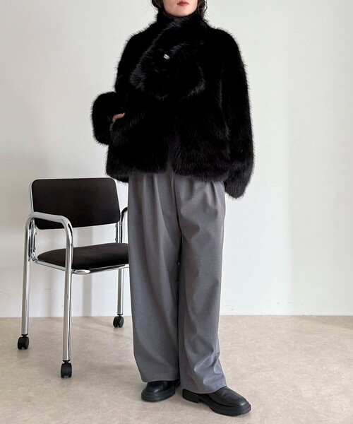 セール】《WEB限定》【HAVELESS/ハブレス】BLAIRマフラ付きファー