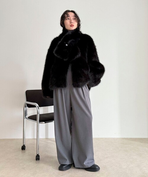セール】《WEB限定》【HAVELESS/ハブレス】BLAIRマフラ付きファー