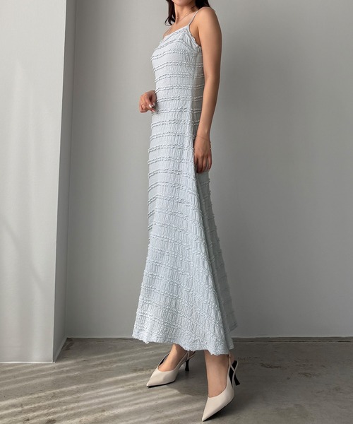 Louere（ルエレ）の「バックリボンフリルレースカットワンピース【一部ぺチスカートSET】[高身長サイズMT有り]（ワンピース・レディース・ネイビー/アイボリー/ブラック/ダークグレー/ライトブルー・MT/X-LARGE/LARGE/MEDIUM/SMALL）」の17枚目の写真