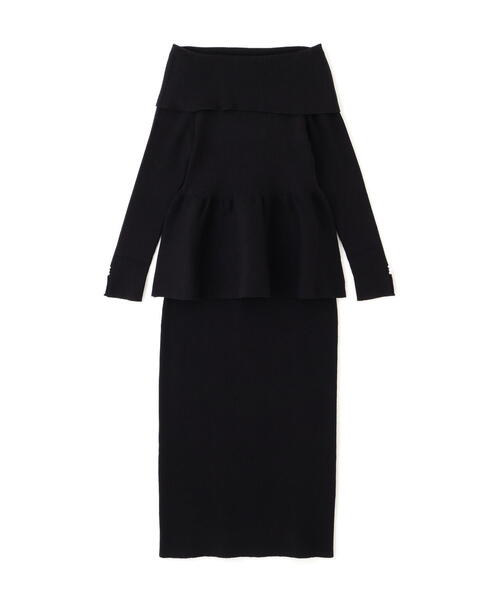 PROPORTION BODY DRESSING（プロポーションボディドレッシング）の「オフショルペプラムニットセット / 1215240114（ワンピース・レディース・ブラック/ブルー/ブラウン系その他・MEDIUM/P/S）」の14枚目の写真