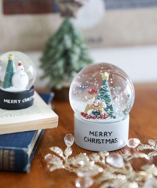 スノードーム　海外 セール】スノードーム(L)[トナカイ] / 590795（インテリア雑貨