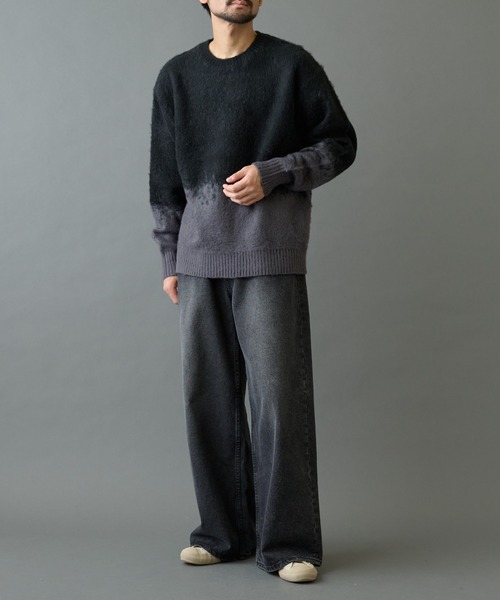 COLONY 2139（コロニートゥーワンスリーナイン）の「モヘアライクグラデーションニット（ニット/セーター・メンズ・ブラック/グレー/ブラウン・MEDIUM/LARGE）」の8枚目の写真
