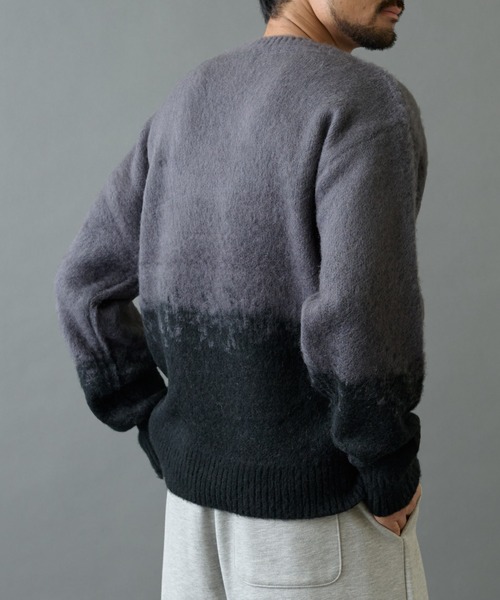COLONY 2139（コロニートゥーワンスリーナイン）の「モヘアライクグラデーションニット（ニット/セーター・メンズ・ブラック/グレー/ブラウン・MEDIUM/LARGE）」の14枚目の写真