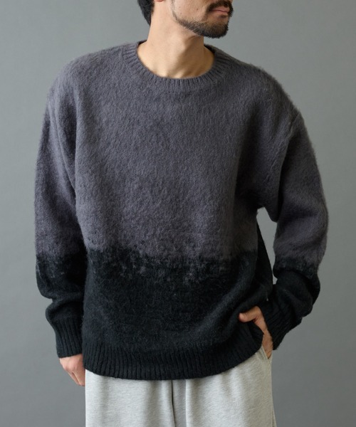 COLONY 2139（コロニートゥーワンスリーナイン）の「モヘアライクグラデーションニット（ニット/セーター・メンズ・ブラック/グレー/ブラウン・MEDIUM/LARGE）」の15枚目の写真