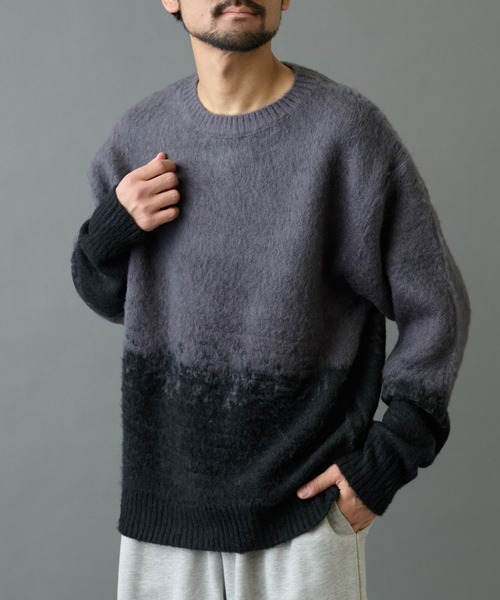 COLONY 2139（コロニートゥーワンスリーナイン）の「モヘアライクグラデーションニット（ニット/セーター・メンズ・ブラック/グレー/ブラウン・MEDIUM/LARGE）」の13枚目の写真