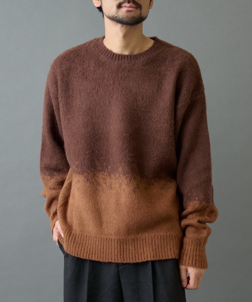 COLONY 2139（コロニートゥーワンスリーナイン）の「モヘアライクグラデーションニット（ニット/セーター・メンズ・ブラック/グレー/ブラウン・MEDIUM/LARGE）」の20枚目の写真