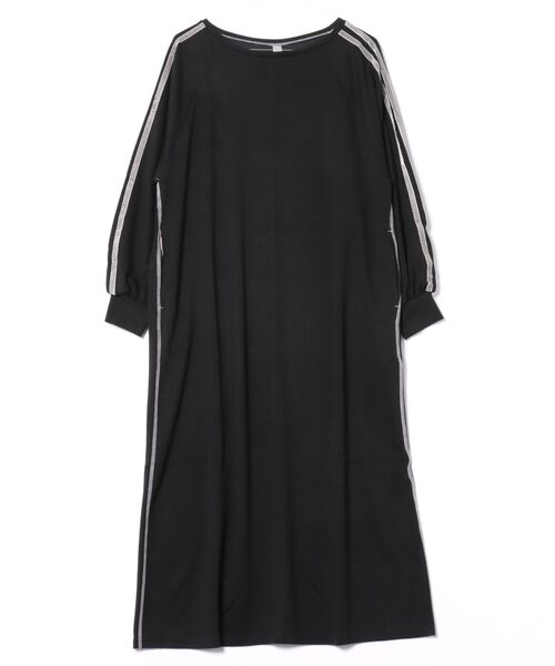 Q(キュー)の「ソフトダンボールバイカラーラインワンピース(ワンピース・レディース・ブラック/ダークオリーブ・MEDIUM)」の17枚目の写真