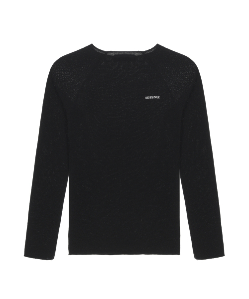 NICK&NICOLE(ニックアンドニコール)の「RAGLAN TOP SCARF KNIT SET_BLACK(Tシャツ/カットソー・レディース・その他・FREE)」の4枚目の写真