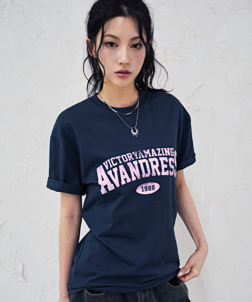 AVANDRESS(アバンドレス )の「Vintage Crack Hero Loosefit T-shirt - 5COL(Tシャツ/カットソー・メンズ・ブラック/ライトベージュ/ホワイト/ネイビー/ネイビー×ホワイト・LARGE/X-LARGE/SMALL/MEDIUM)」の13枚目の写真