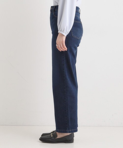 SHOO・LA・RUE（シューラルー）の「【あったか/SS-LL】裏微起毛 ストレートデニムパンツ（デニムパンツ・レディース・ネイビー/ブルー・01/02/03/04/10）」の18枚目の写真