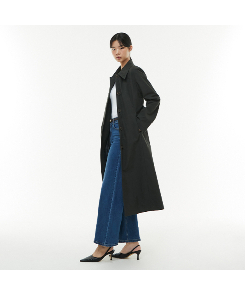 LAP(ラップ)の「スリムバルマカントレンチコート AP3WC960(トレンチコート・レディース・チャコール・SMALL/MEDIUM)」の4枚目の写真