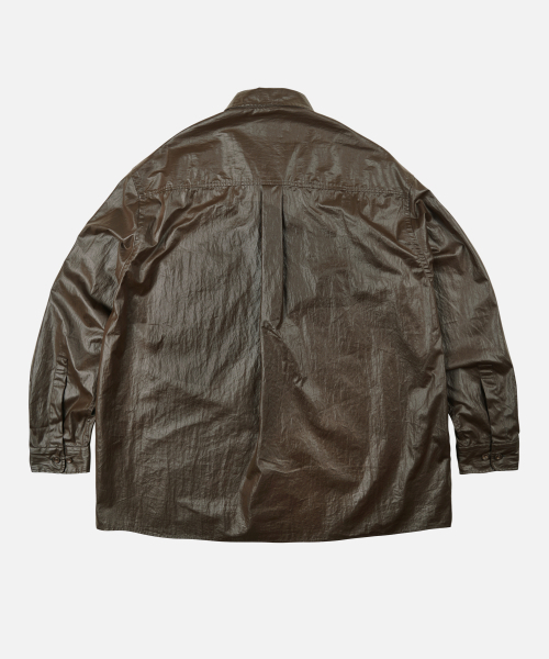 FRIZMWORKS(フリズムワークス)の「COATED WORK SHIRT JACKET _ BROWN(シャツ/ブラウス・メンズ・その他・MEDIUM/LARGE/X-LARGE/SMALL)」の2枚目の写真