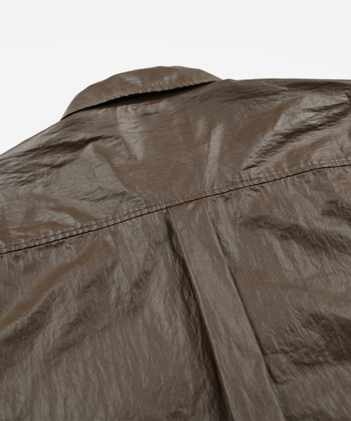 FRIZMWORKS(フリズムワークス)の「COATED WORK SHIRT JACKET _ BROWN(シャツ/ブラウス・メンズ・その他・MEDIUM/LARGE/X-LARGE/SMALL)」の6枚目の写真