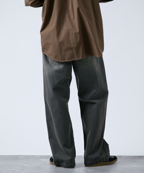 B.C STOCK（ベーセーストック）の「《追加》[B.A.C.D] NEW 13oz ワイドストレートデニムパンツ（デニムパンツ・メンズ・ブラウン/ブルー系その他/ブラック系その他・SMALL/MEDIUM/LARGE）」の7枚目の写真