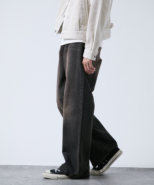 B.C STOCK（ベーセーストック）の「《追加》[B.A.C.D] NEW 13oz ワイドストレートデニムパンツ（デニムパンツ・メンズ・ブラウン/ブルー系その他/ブラック系その他・SMALL/MEDIUM/LARGE）」の10枚目の写真