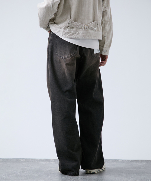 B.C STOCK（ベーセーストック）の「《追加》[B.A.C.D] NEW 13oz ワイドストレートデニムパンツ（デニムパンツ・メンズ・ブラウン/ブルー系その他/ブラック系その他・SMALL/MEDIUM/LARGE）」の11枚目の写真