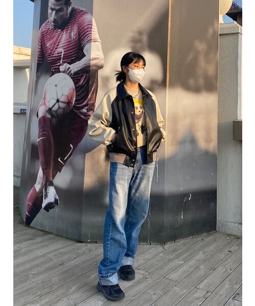 PARTIMENTO（パルティメント）の「[ビーガンレザー] ラグランバスティジャケット ベージュ（ライダースジャケット・レディース・その他・SMALL/MEDIUM）」の6枚目の写真