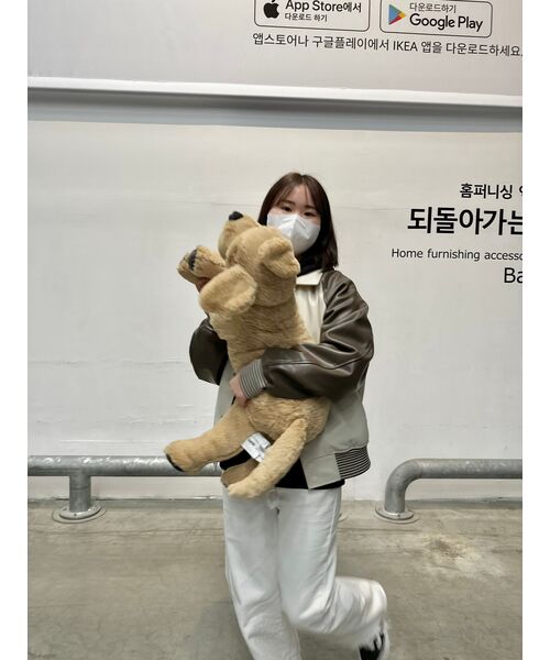 PARTIMENTO（パルティメント）の「[ビーガンレザー] ラグランバスティジャケット ベージュ（ライダースジャケット・レディース・その他・SMALL/MEDIUM）」の7枚目の写真