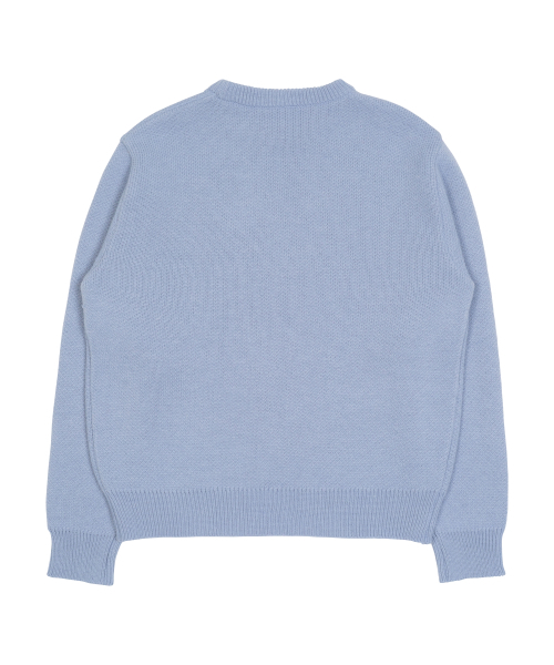 THECOLDESTMOMENT（ザコールデストモーメント）の「TCM typing logo knit (sky blue)（ニット/セーター・レディース・その他・SMALL/MEDIUM/LARGE）」の3枚目の写真