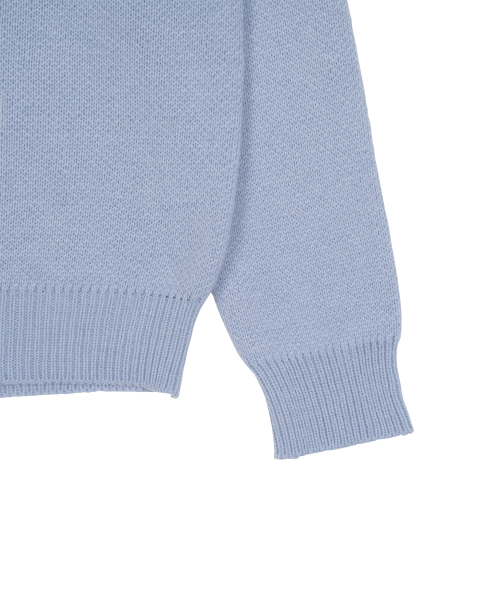 THECOLDESTMOMENT（ザコールデストモーメント）の「TCM typing logo knit (sky blue)（ニット/セーター・レディース・その他・SMALL/MEDIUM/LARGE）」の4枚目の写真