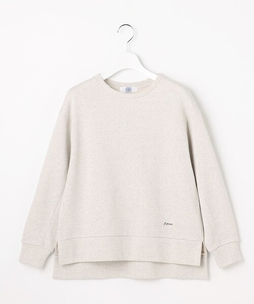 J.PRESS Ladies(J.プレス レディス)の「ラメ裏毛 カットソー(Tシャツ/カットソー・レディース・アイボリー系/ライトグレー系・SMALL)」の8枚目の写真
