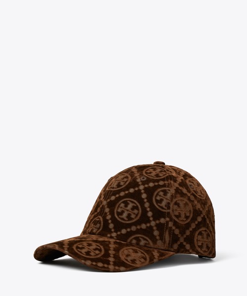 TORY BURCH（トリーバーチ）の「Tモノグラム ベルベット ベースボール