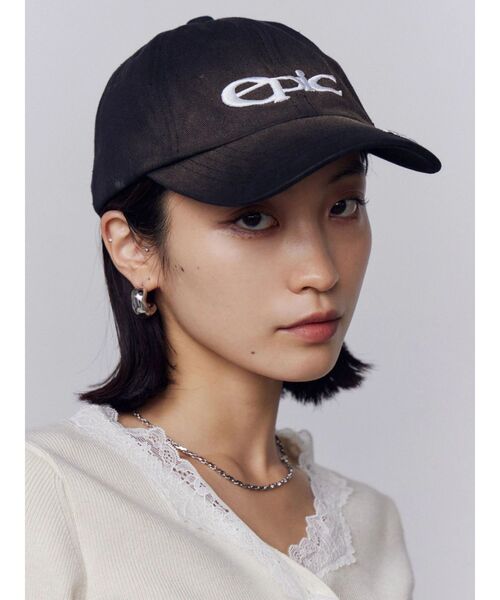 EMODA（エモダ）の「ウォッシュロゴキャップ（キャップ・レディース・ブラック/グレー・FREE）」の6枚目の写真