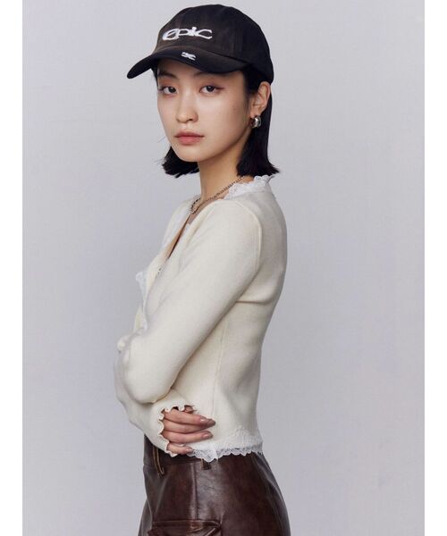 EMODA（エモダ）の「ウォッシュロゴキャップ（キャップ・レディース・ブラック/グレー・FREE）」の9枚目の写真