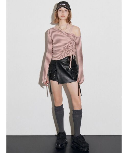 EMODA(エモダ)の「ウォッシュロゴキャップ(キャップ・レディース・ブラック/グレー/ブラウン・FREE)」の5枚目の写真