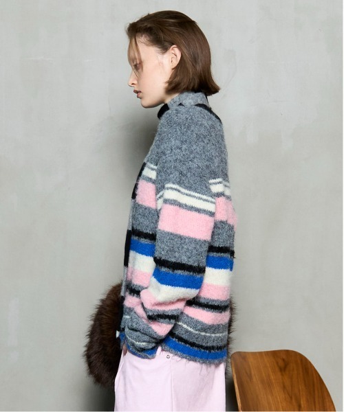 MAISON SPECIAL（メゾンスペシャル）の「Multi-border Knit Top/マルチボーダーニットトップ（ニット/セーター・レディース・ブラウン/グレー・FREE）」の5枚目の写真