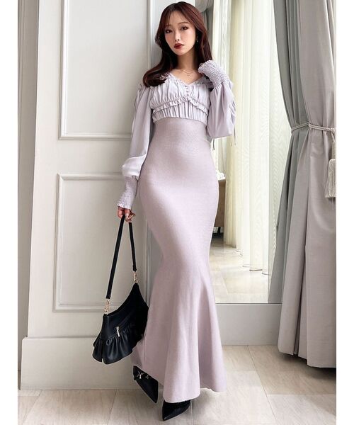 バストギャザーマーメイドワンピース（ワンピース）｜RESEXXY