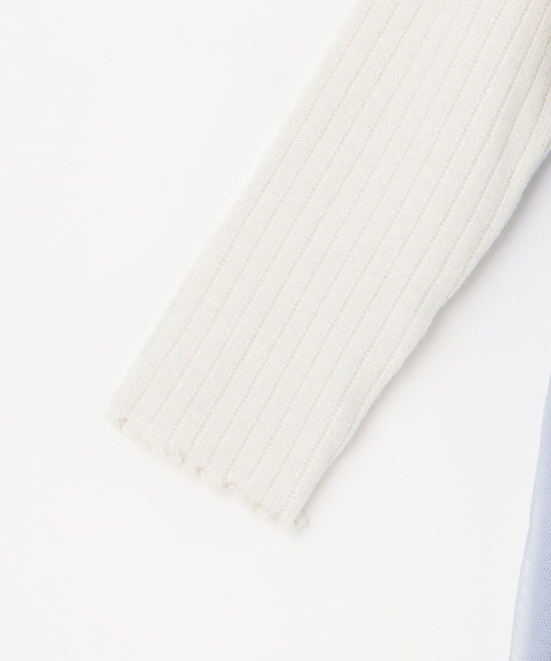 KP（ケーピー）の「mimiちゃん刺しゅう ラメテレコ×チュール ワンピース（ワンピース・キッズ・ピンク/サックスブルー・100cm/110cm/120cm/90cm/130cm）」の10枚目の写真