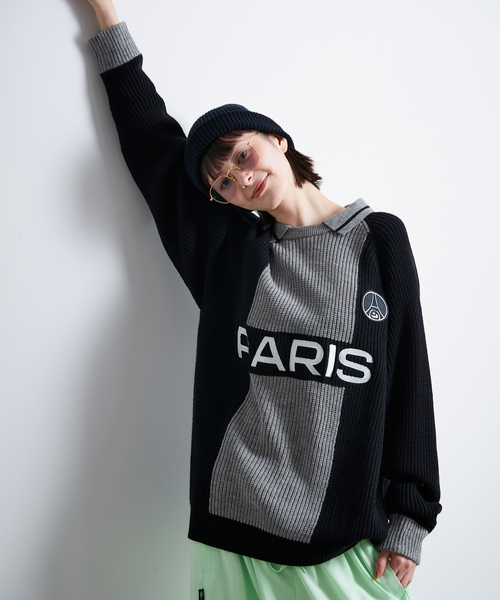 PARIS SAINT-GERMAIN(パリサンジェルマン)の「【Paris Saint-Germain / パリ・サン=ジェルマン】 JP PARIS RE:KNIT(ニット/セーター・メンズ・ホワイト/ブラック・MEDIUM/LARGE)」の11枚目の写真