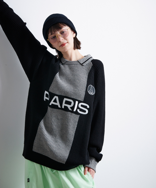 PARIS SAINT-GERMAIN(パリサンジェルマン)の「【Paris Saint-Germain / パリ・サン=ジェルマン】 JP PARIS RE:KNIT(ニット/セーター・メンズ・ホワイト/ブラック・MEDIUM/LARGE)」の12枚目の写真