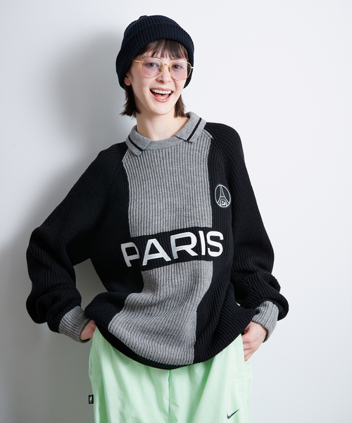 PARIS SAINT-GERMAIN(パリサンジェルマン)の「【Paris Saint-Germain / パリ・サン=ジェルマン】 JP PARIS RE:KNIT(ニット/セーター・メンズ・ホワイト/ブラック・MEDIUM/LARGE)」の14枚目の写真
