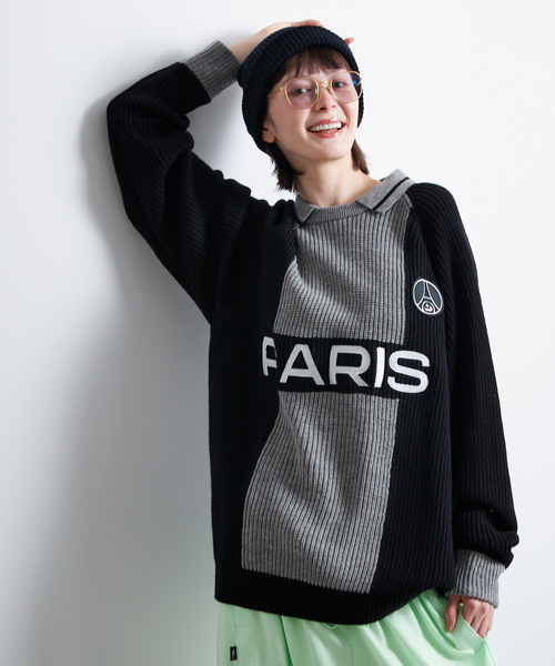 PARIS SAINT-GERMAIN(パリサンジェルマン)の「【Paris Saint-Germain / パリ・サン=ジェルマン】 JP PARIS RE:KNIT(ニット/セーター・メンズ・ホワイト/ブラック・MEDIUM/LARGE)」の16枚目の写真