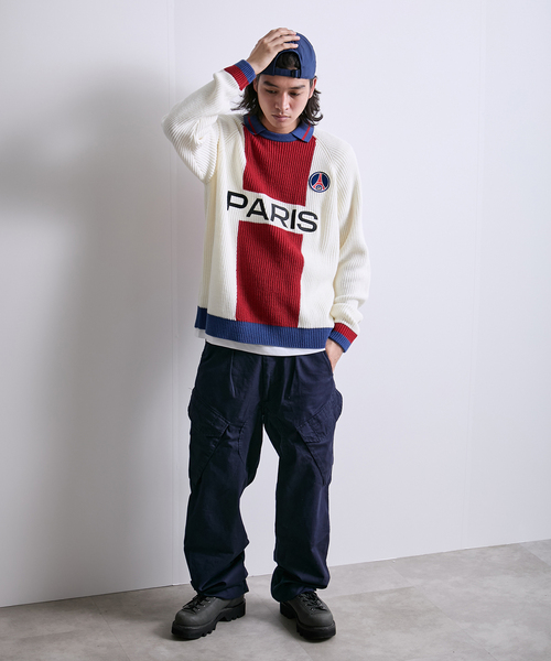 PARIS SAINT-GERMAIN(パリサンジェルマン)の「【Paris Saint-Germain / パリ・サン=ジェルマン】 JP PARIS RE:KNIT(ニット/セーター・メンズ・ホワイト/ブラック・MEDIUM/LARGE)」の19枚目の写真