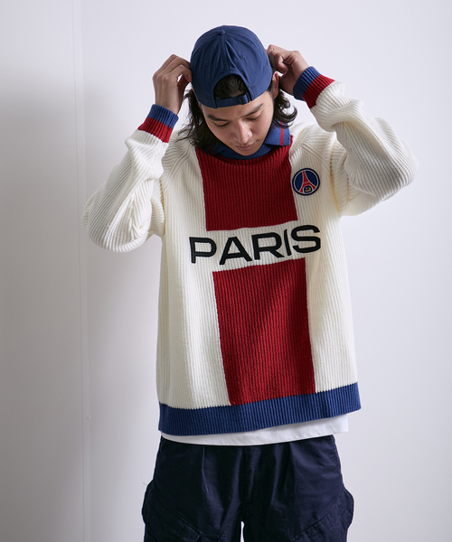 PARIS SAINT-GERMAIN(パリサンジェルマン)の「【Paris Saint-Germain / パリ・サン=ジェルマン】 JP PARIS RE:KNIT(ニット/セーター・メンズ・ホワイト/ブラック・MEDIUM/LARGE)」の21枚目の写真