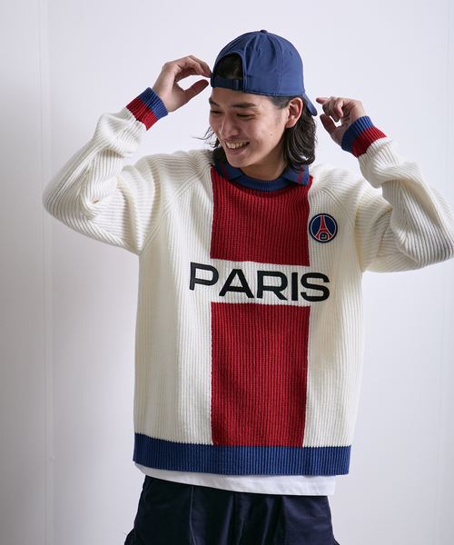 PARIS SAINT-GERMAIN(パリサンジェルマン)の「【Paris Saint-Germain / パリ・サン=ジェルマン】 JP PARIS RE:KNIT(ニット/セーター・メンズ・ホワイト/ブラック・MEDIUM/LARGE)」の22枚目の写真