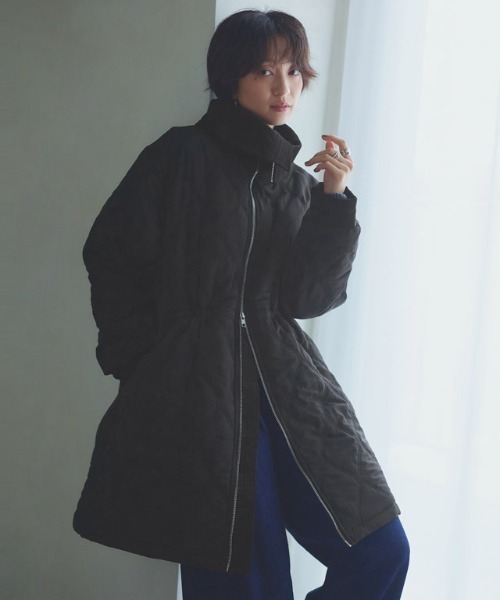 RASW(ラス)の「デザインキルトドロストコート(その他アウター・レディース・アイボリー/ブラック・L/M/S)」の19枚目の写真