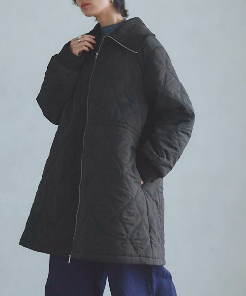 RASW(ラス)の「デザインキルトドロストコート(その他アウター・レディース・アイボリー/ブラック・L/M/S)」の21枚目の写真